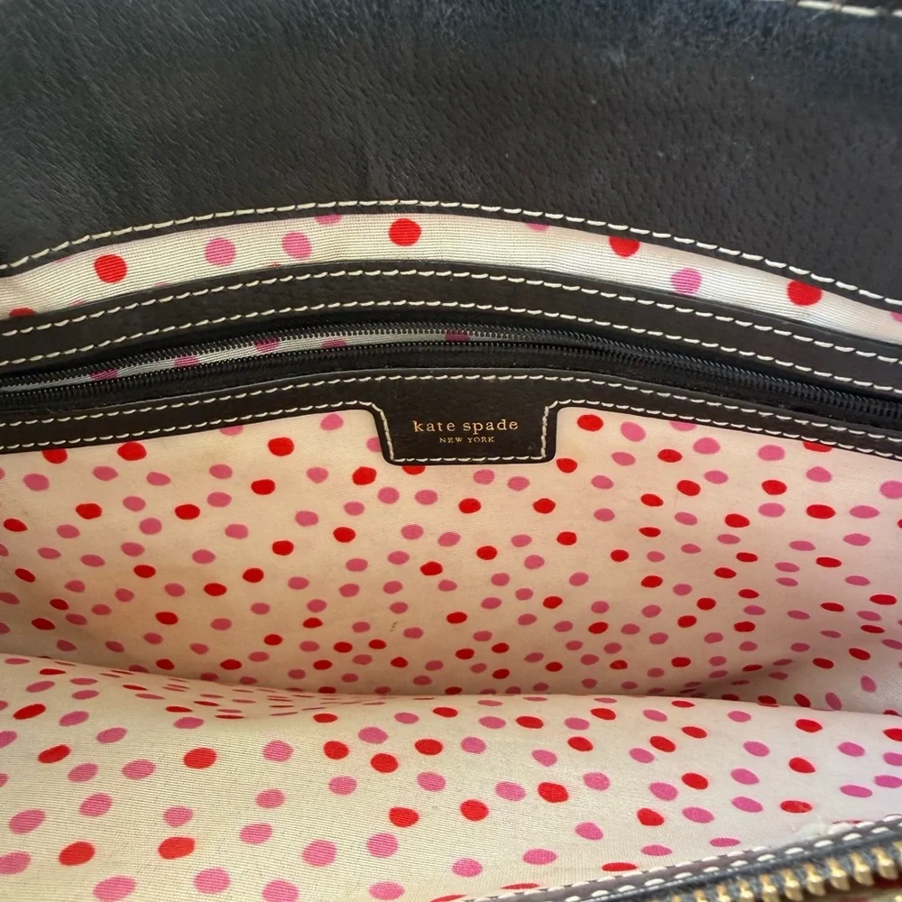 kate spade New York Large Black Leather Tote Bag - Picture 10 of 14